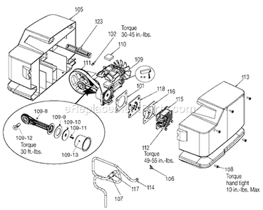Page A Diagram and Parts List for 919-72412 Type 1 Black and Decker Compressor